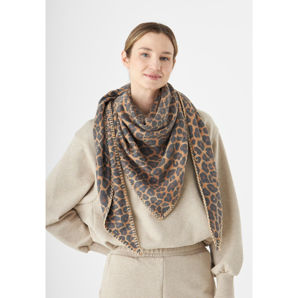 Codello Dreieckstuch Triangle-Tuch mit Leo-Fell