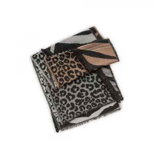Codello Jaquard Schal mit Animal Mix