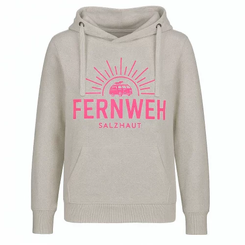 Salzhaut Hoodie Sünn FERNWEH-Print Farbe Grau