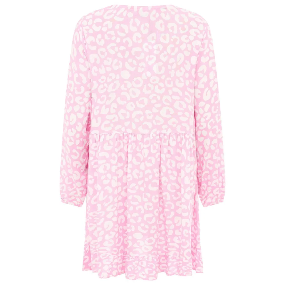 Zwillingsherz Kleid Soft Leo Farbe rosa – Bild 3