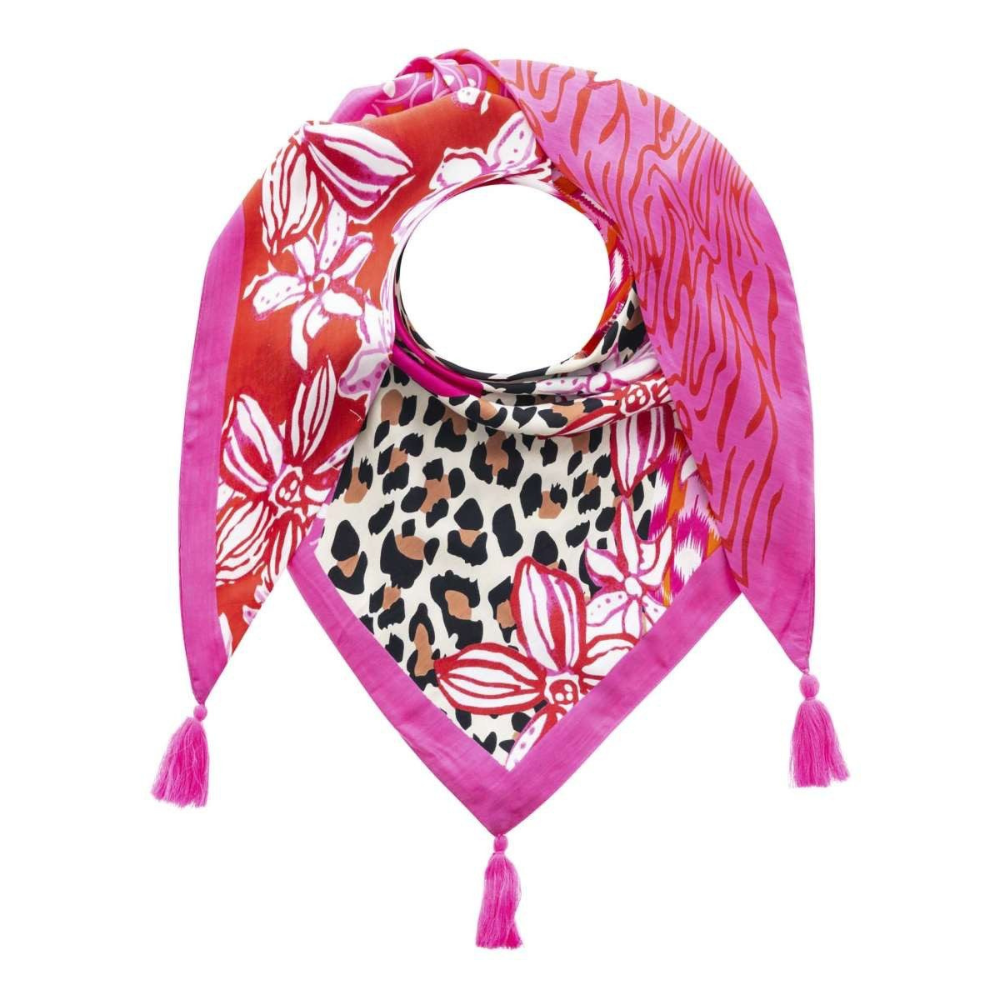 Zwillingsherz Dreieckstuch Wild Flower Leopard