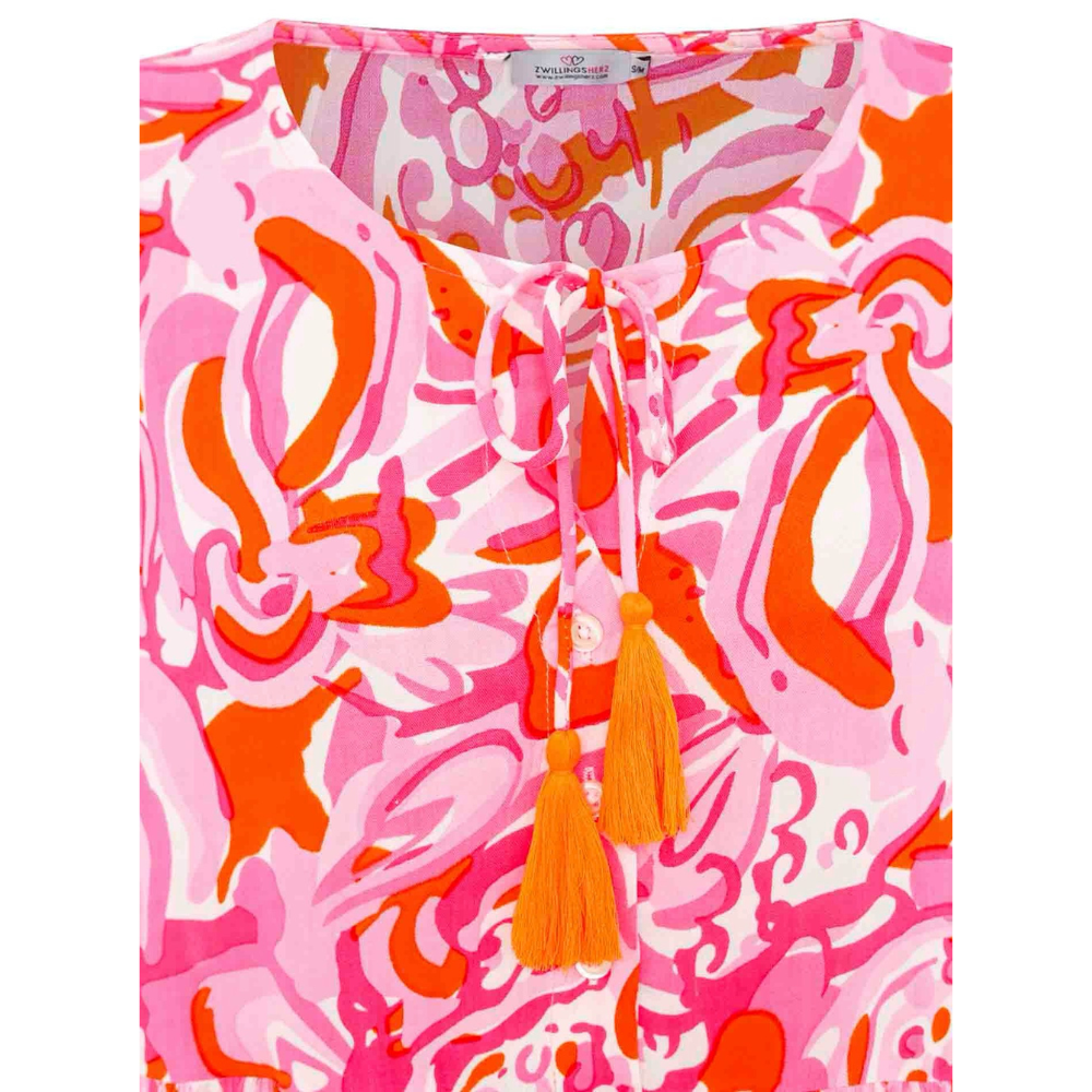 Zwillingsherz Kleid "Aquarell Blumenmeer" – Bild 3