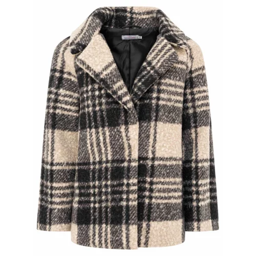 Zwillingsherz Mantel Oversize Karo