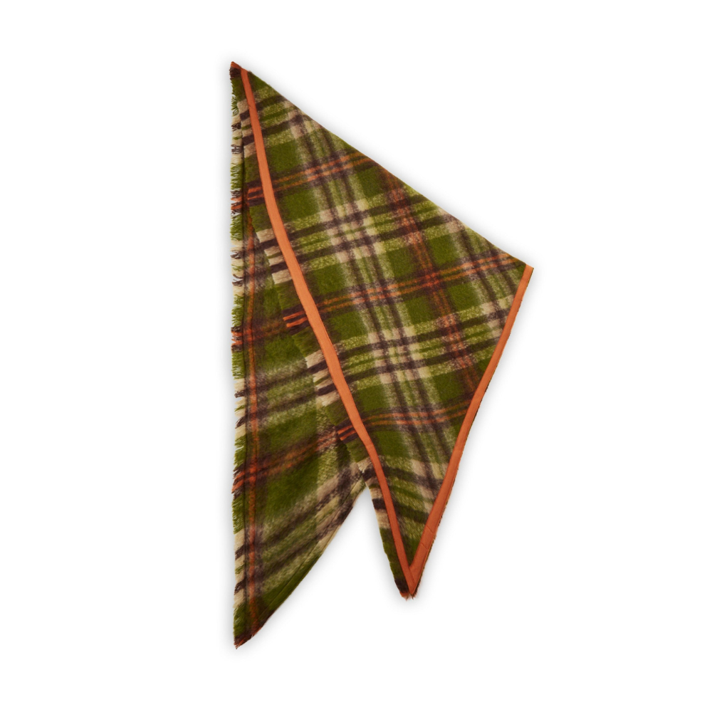 Codello XL Jaquard Tuch mit Karomuster Farbe Grün – Bild 3