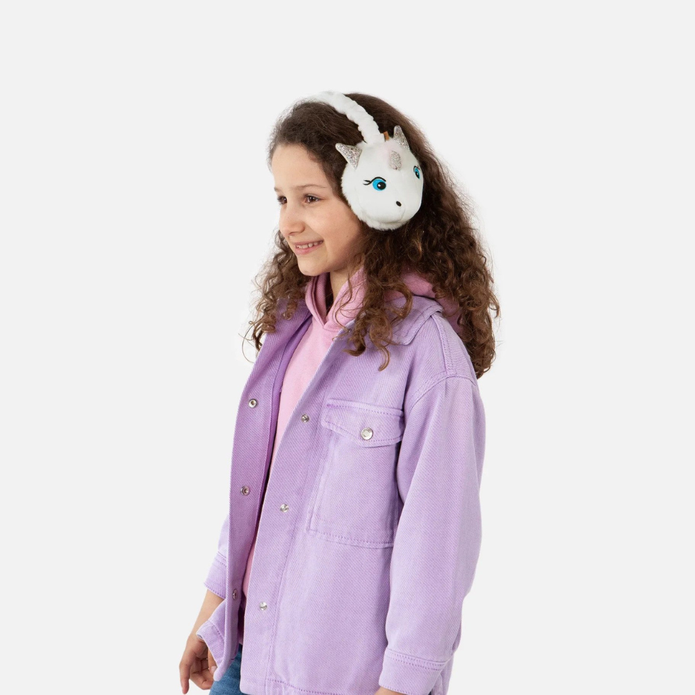Barts Mädchen Ohrenwärmer Einhorn Unicorn Farbe Weiß – Bild 3