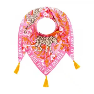 Zwillingsherz Dreieckstuch "Jungle Leopard"