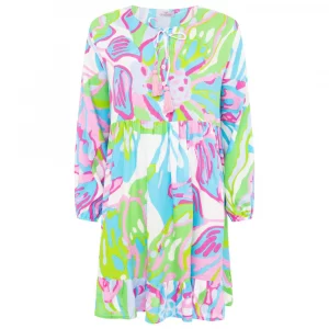 Zwillingsherz Kleid Blumen Kunst