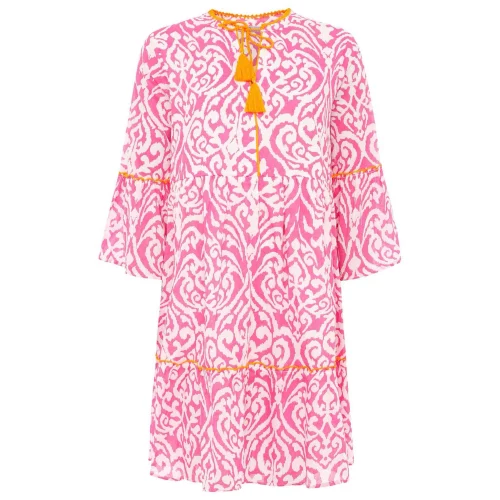 Zwillingsherz Kleid Ornamente Farbe Rosa