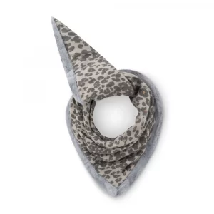 Codello Dreieckstuch Teddyfellrückseite mit Leo-Muster