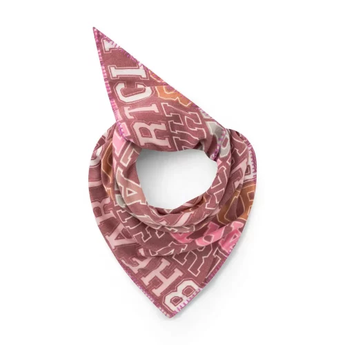 Codello Dreieckstuch mit Happy-Heart Print Farbe Rot