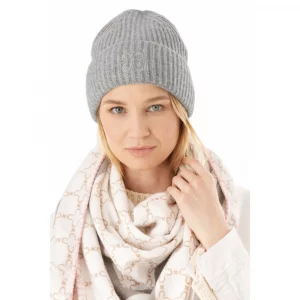 Codello Mütze Rippstrick Farbe Grau