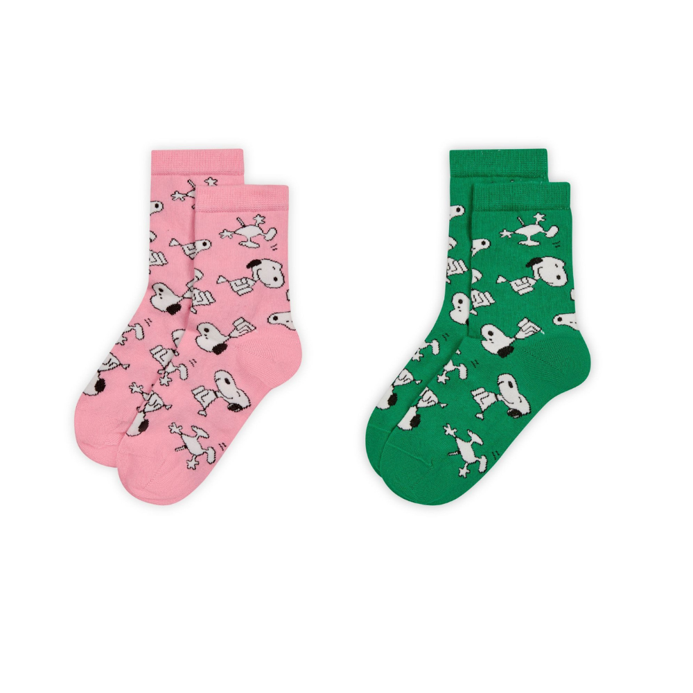 Codello Peanuts Socken 2-er Set Farbe grün und rosa – Bild 2
