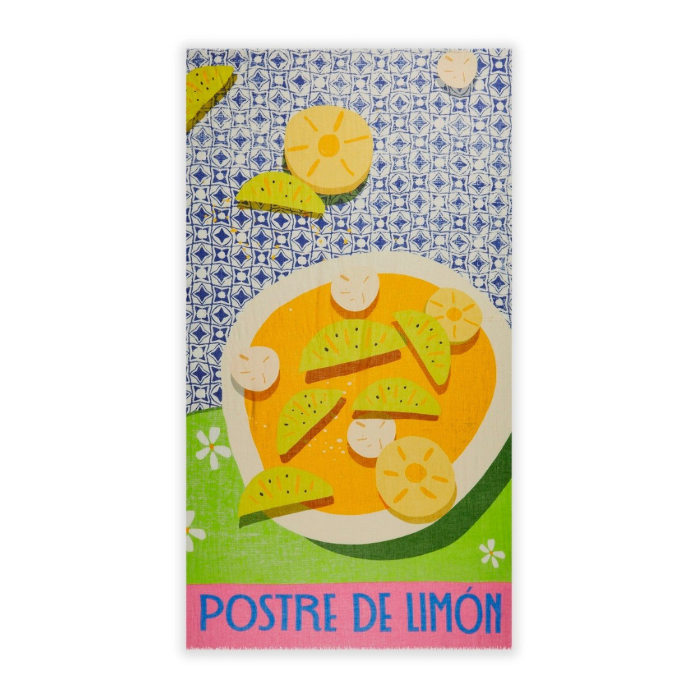 Codello Schal mit Food-Print POSTRE DE LIMÓN – Bild 5