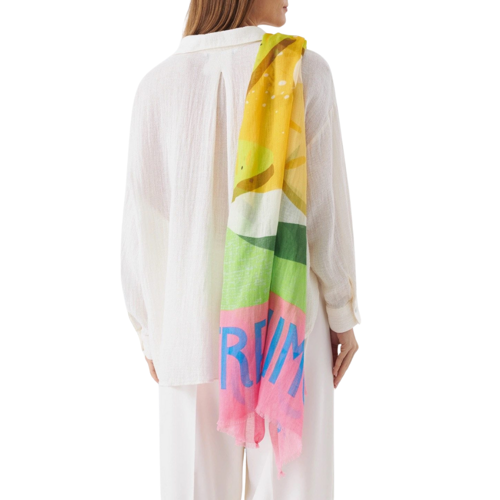 Codello Schal mit Food-Print POSTRE DE LIMÓN – Bild 3