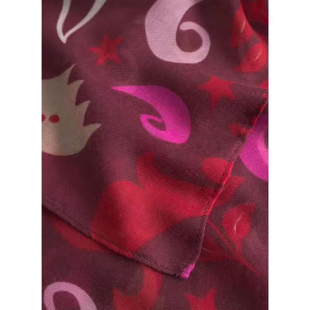 Codello Tuch mit Weihnachtlichen Motiven Farbe Rot – Bild 3