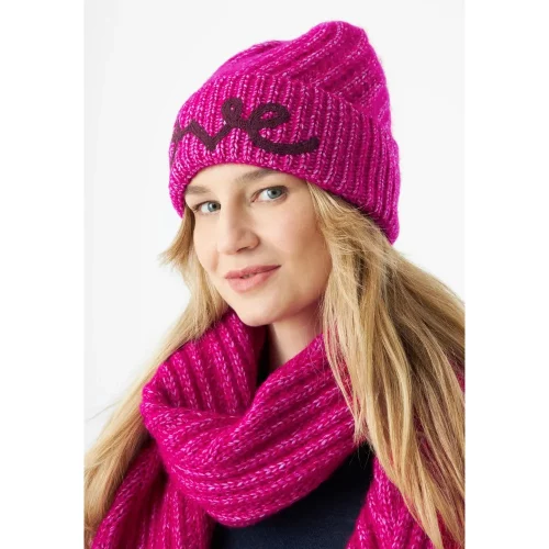 Codello Mütze mit LOVE-Stickerei Farbe Pink
