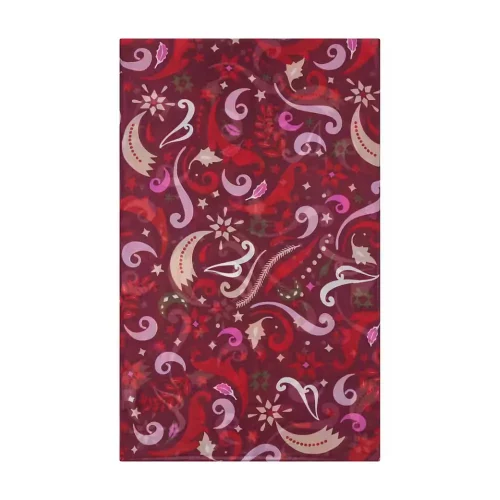 Codello Tuch mit Weihnachtlichen Motiven Farbe Rot