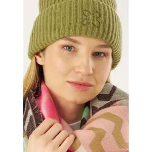 Codello Mütze Rippstrick Farbe Grün