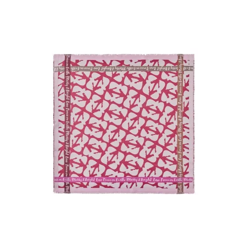 Codello Dreieckstuch mit Taubenmuster Peath on Earth Farbe Rot