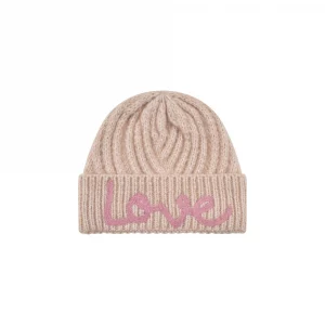 Codello Mütze mit LOVE-Stickerei Farbe Beige