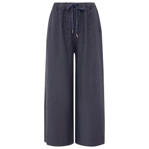 Zwillingsherz Leinenhose Farbe Navy