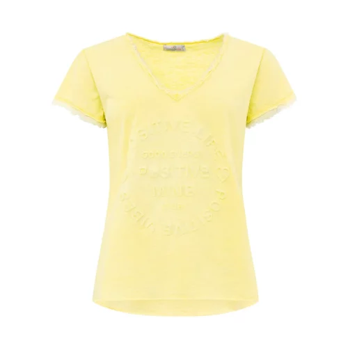 Zwillingsherz T-Shirt Tail Gelb