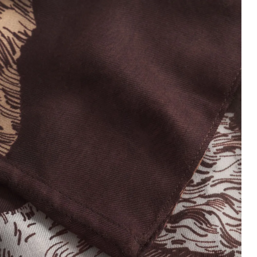 Codello Loop Schal mit Hunde- und Katzenprint Farbe Braun – Bild 3