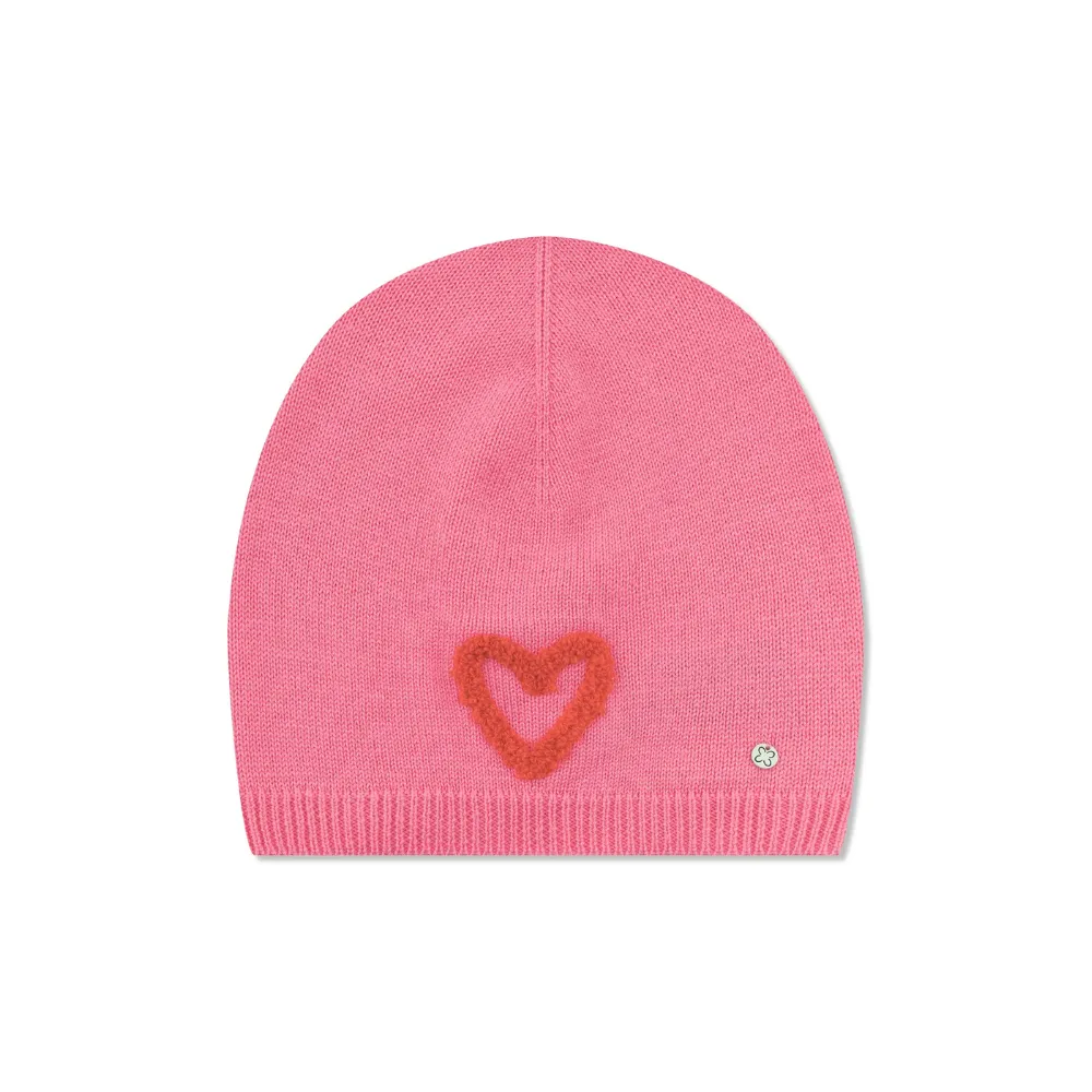 Codello Mütze mit Herz-Stickerei Farbe Pink – Bild 4