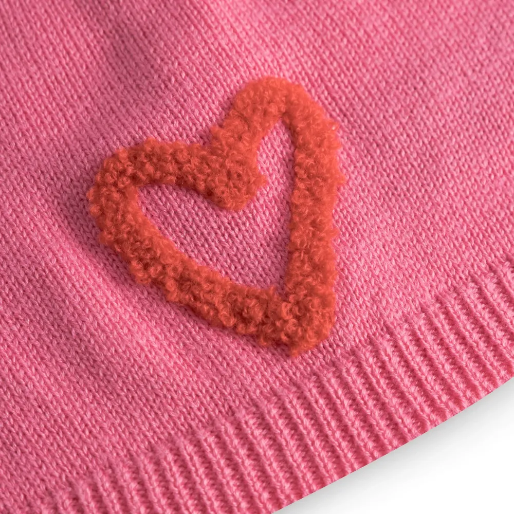 Codello Mütze mit Herz-Stickerei Farbe Pink – Bild 5
