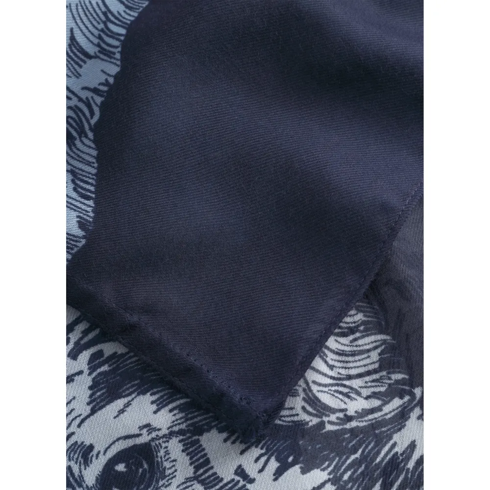 Codello Loop Schal mit Hunde- und Katzenprint Farbe Blau – Bild 3