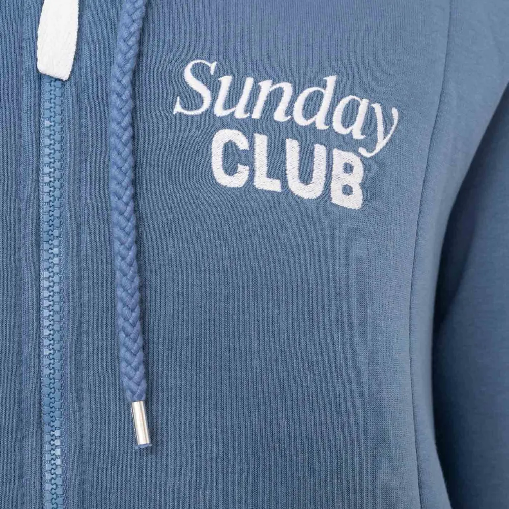 Zwillingsherz Hoodiemantel Sunday Club Farbe Jeans – Bild 2