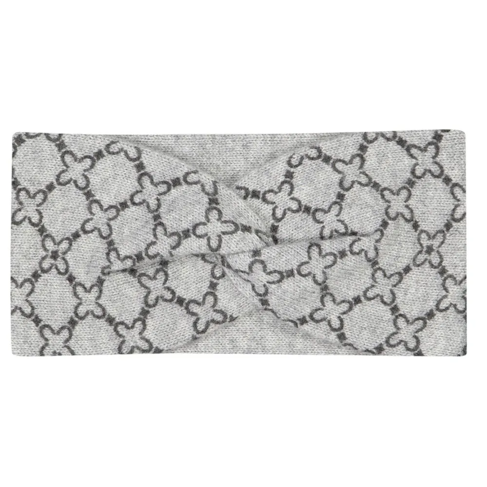 Codello Stirnband mit Logo-Muster Farbe Grau – Bild 2