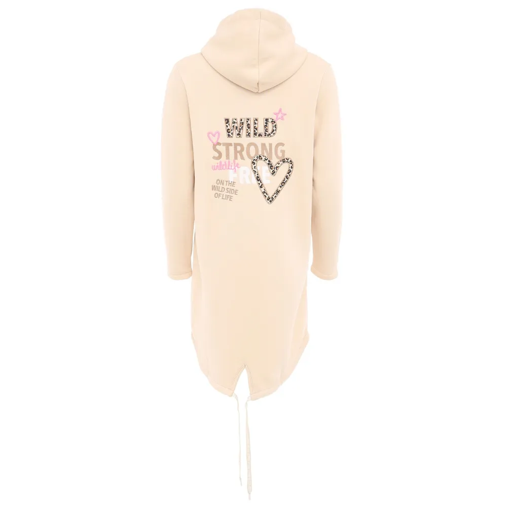 Zwillingsherz Hoodiemantel "Wild Strong Free" – Bild 3