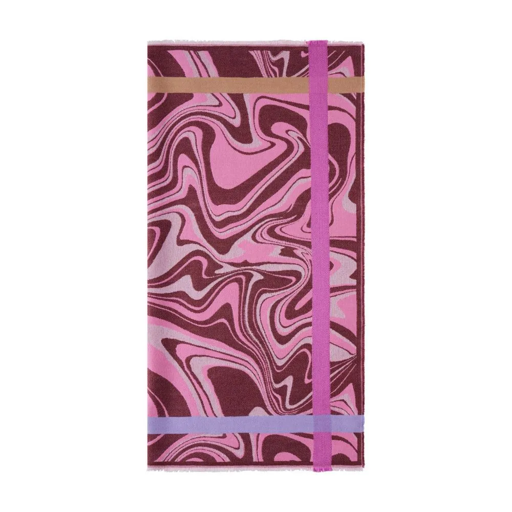Codello Tuch aus weicher Wollmischung mit Wellenprint Farbe Pink – Bild 4