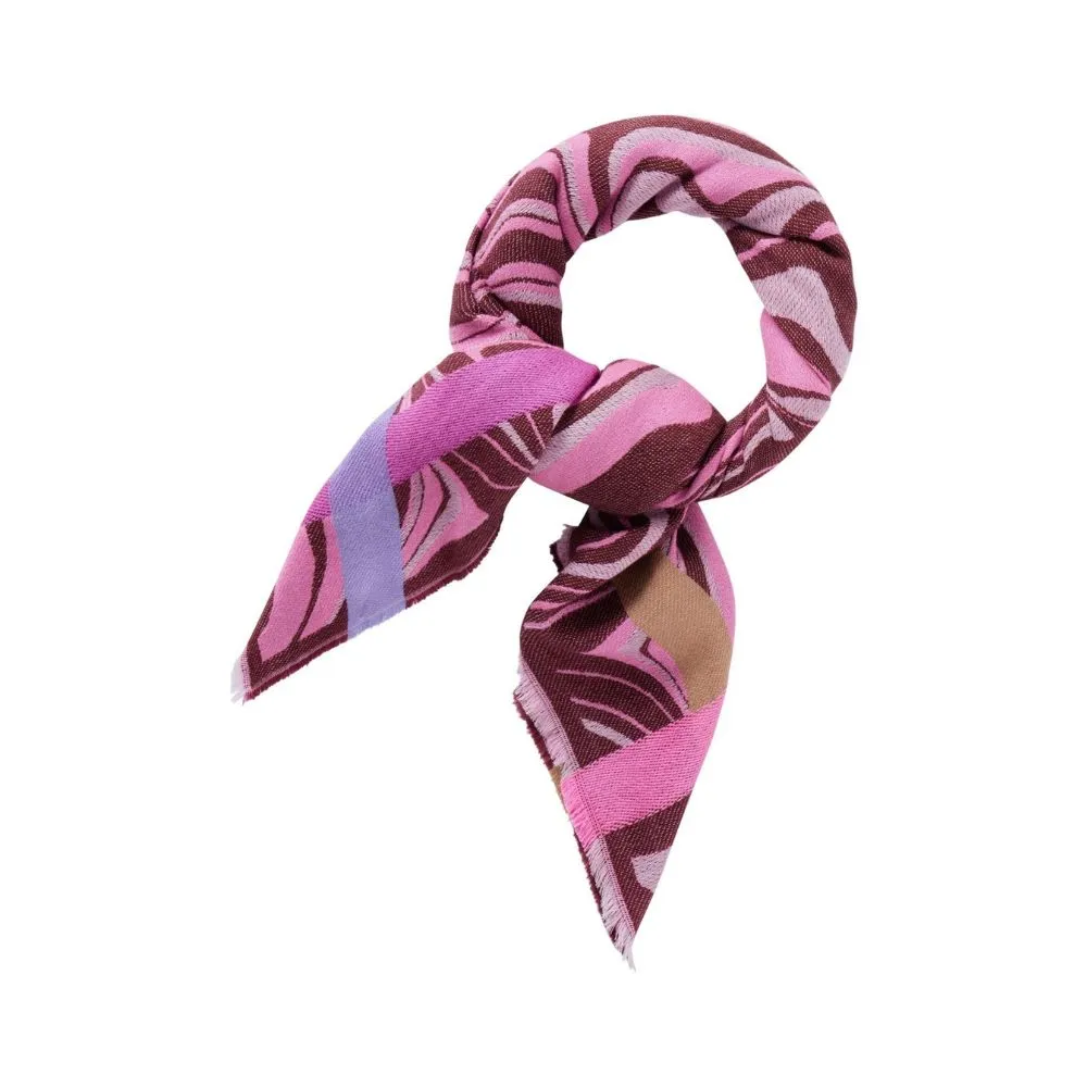 Codello Tuch aus weicher Wollmischung mit Wellenprint Farbe Pink – Bild 3