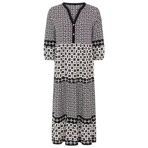 Zwillingsherz Maxikleid Geometric