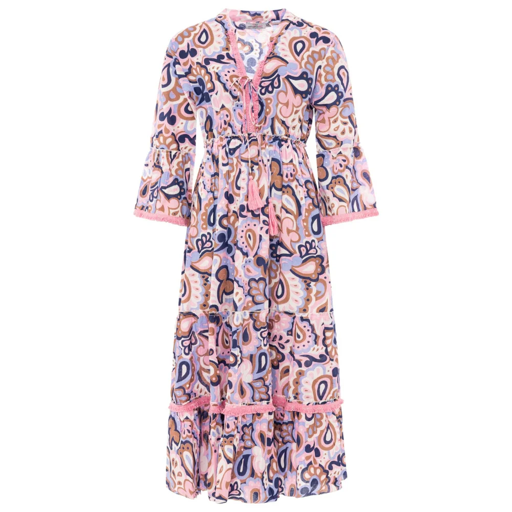 Zwillingsherz Maxikleid Paisley