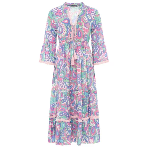 Zwillingsherz Maxikleid Paisley