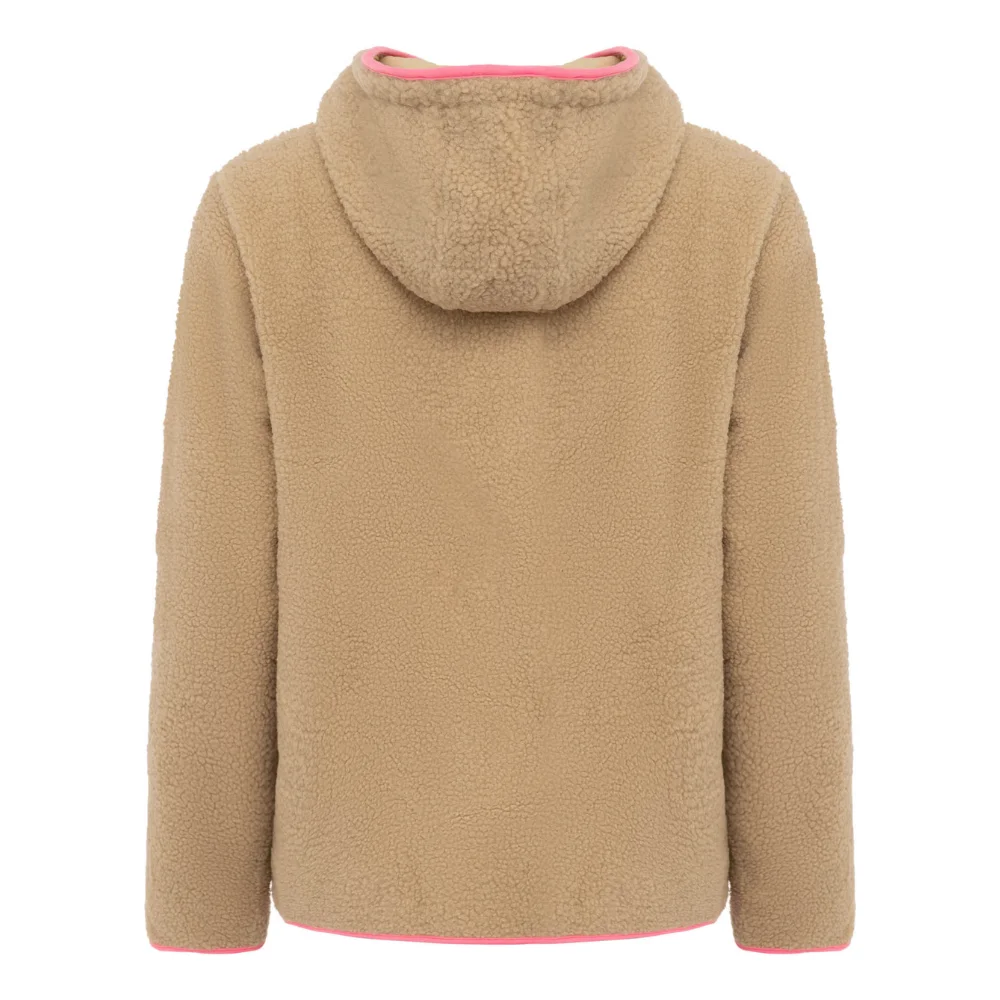 Zwillingsherz Teddyjacke Classic Beige – Kuschelige Damenjacke mit Reißverschluss – Bild 3