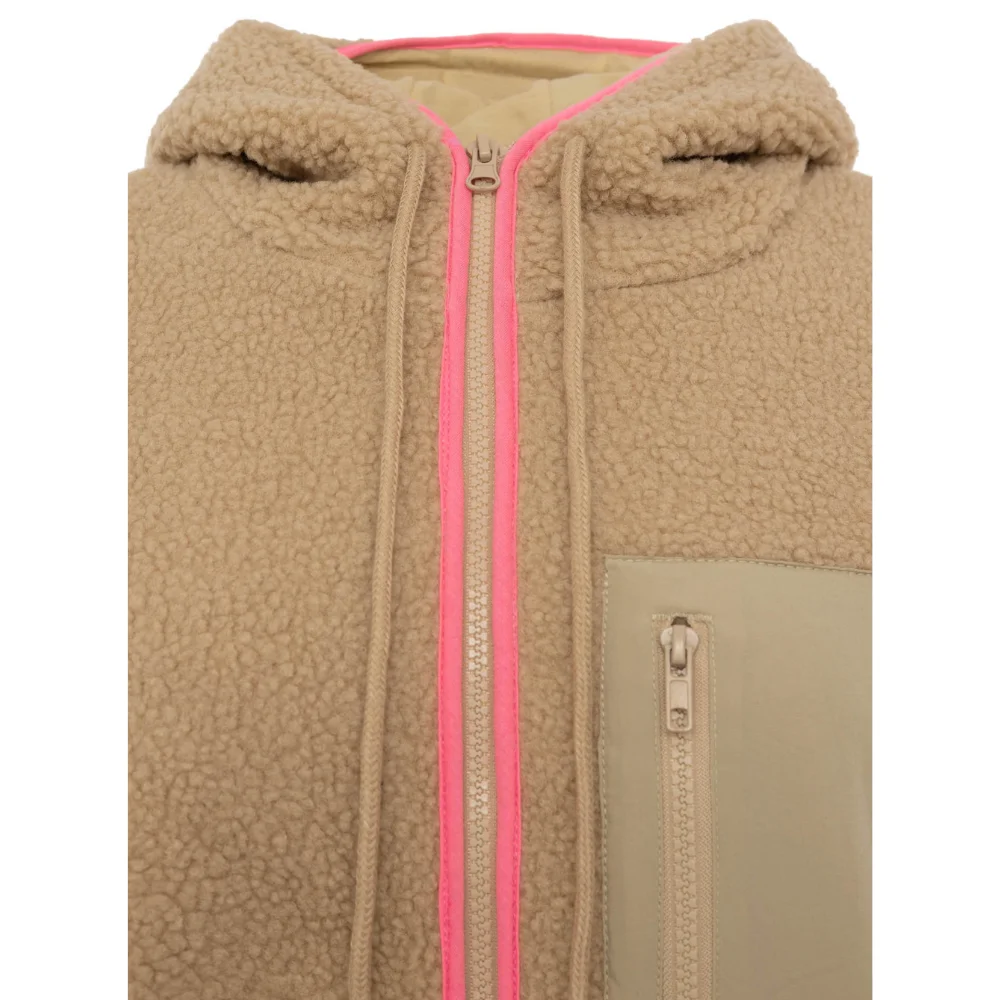 Zwillingsherz Teddyjacke Classic Beige – Kuschelige Damenjacke mit Reißverschluss – Bild 4