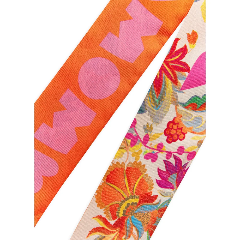 Codello Twilly aus Seide mit Blumenmuster und Schriftzug LOVE MOM – Bild 4