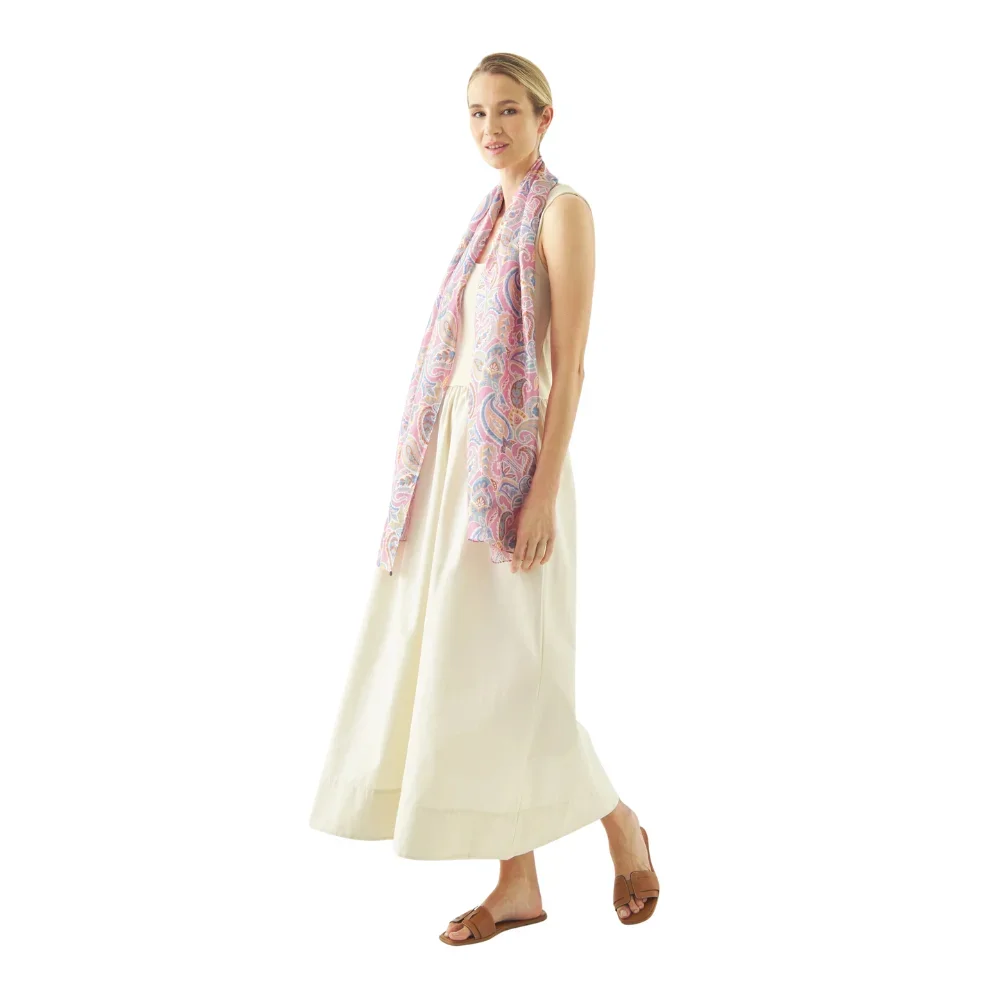 Codello Seidenschal mit Paisleymuster Pink – Bild 7