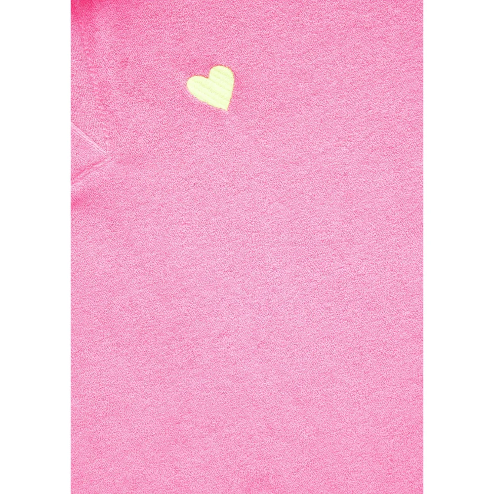 Codello Gecropptes Frottee-Shirt mit Herz-Stickerei – Bild 3