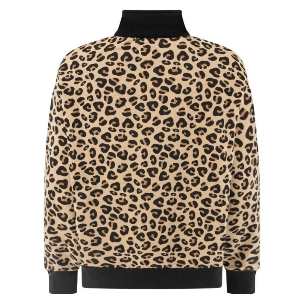 Zwillingsherz Sweatjacke Leo mit Animalprint – Bild 4