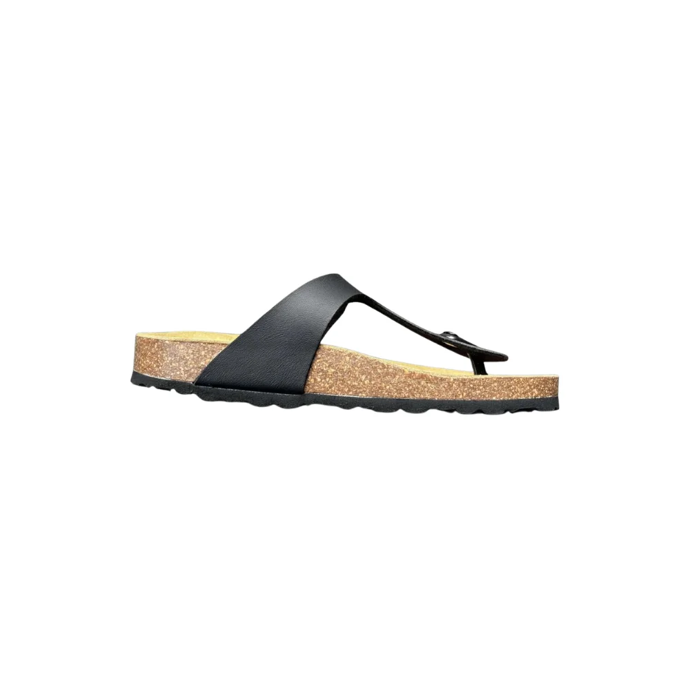 SALZHAUT Damen Zehentrenner Sandalen Schwarz – Bild 6