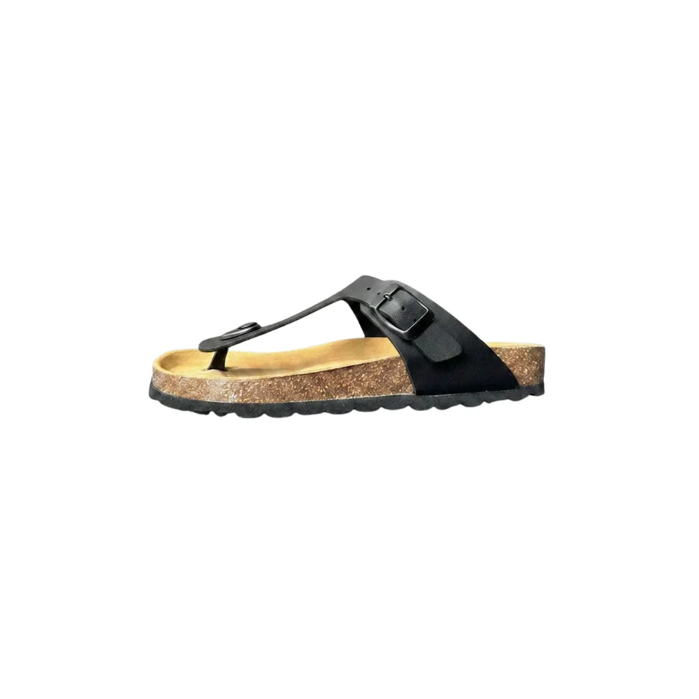 SALZHAUT Damen Zehentrenner Sandalen Schwarz – Bild 2